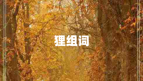 貍組詞