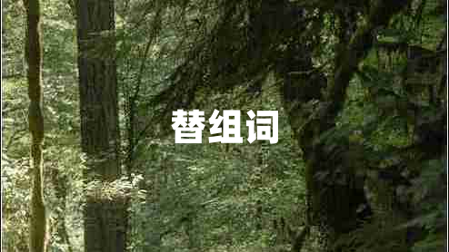 替組詞
