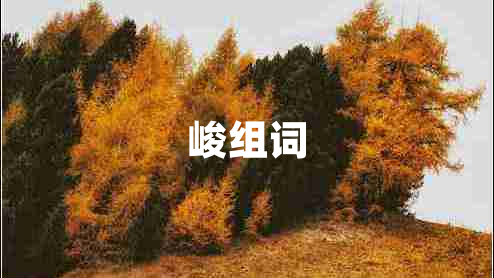 峻組詞
