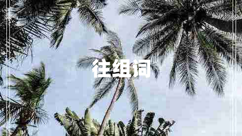 往組詞