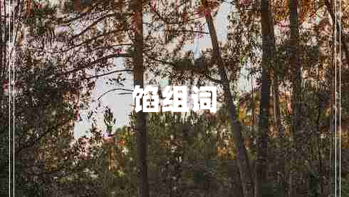 餡組詞