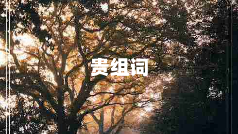 貴組詞