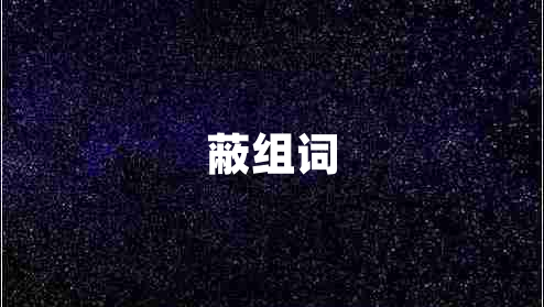 蔽組詞