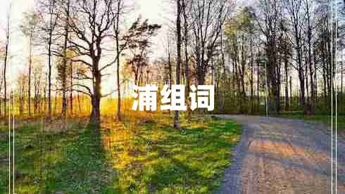 浦組詞