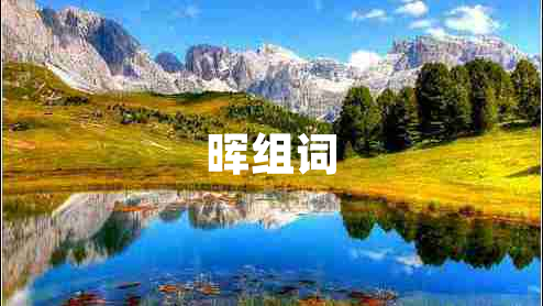 暉組詞