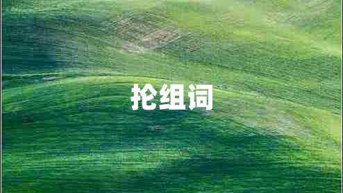 掄組詞