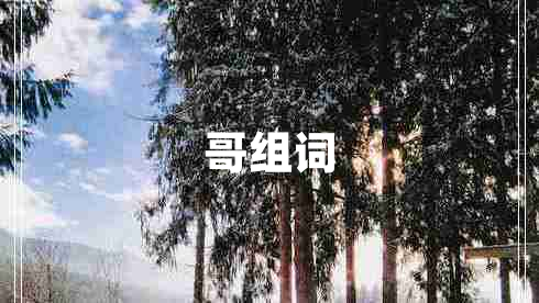 哥組詞