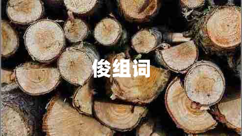 俊組詞