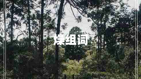燥組詞