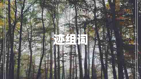 跡組詞