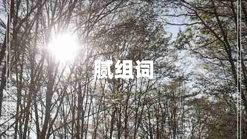 膩組詞