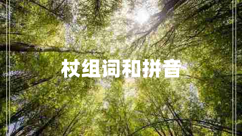 杖組詞和拼音