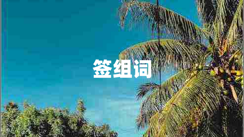 簽組詞