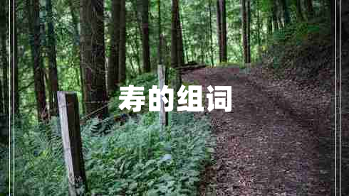 壽的組詞