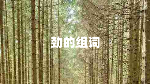 勁的組詞