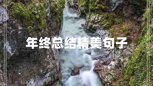 年終總結精美句子