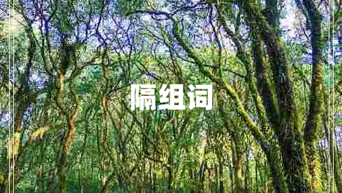 隔組詞