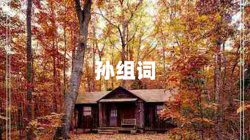 孫組詞