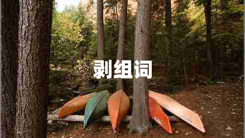 剝組詞