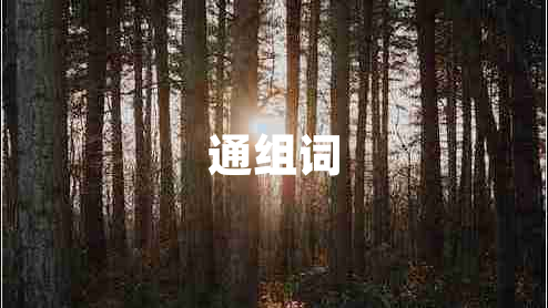 通組詞