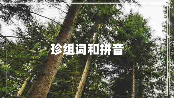 珍組詞和拼音