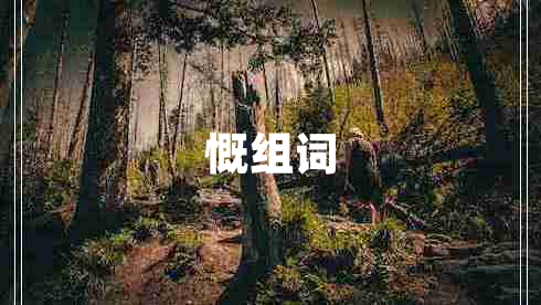 慨組詞