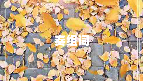 奏組詞