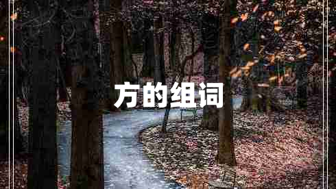 方的組詞