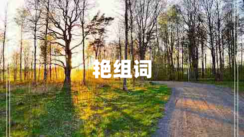 艷組詞