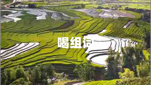 喝組詞