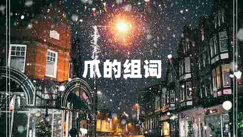 爪的組詞