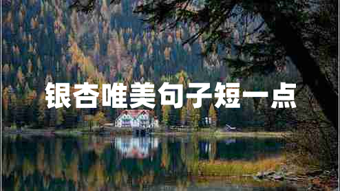 銀杏唯美句子短一點(diǎn)