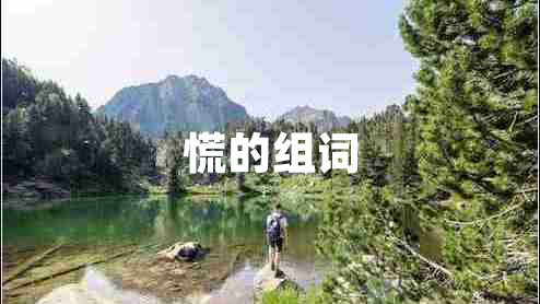 慌的組詞