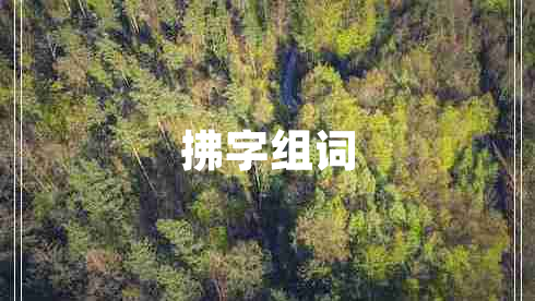 拂字組詞