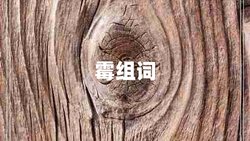 霉組詞