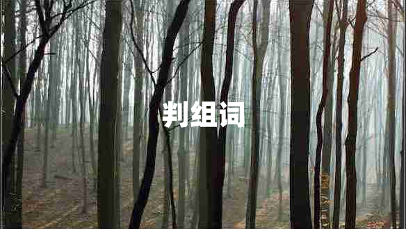 判組詞