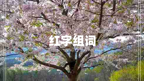 紅字組詞