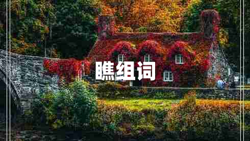 瞧組詞