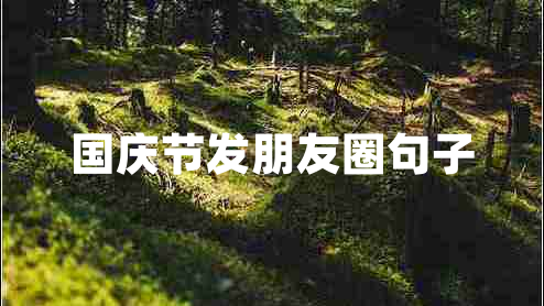 國慶節發(fā)朋友圈句子