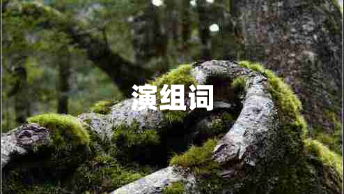 演組詞