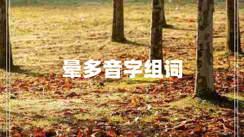 暈多音字組詞