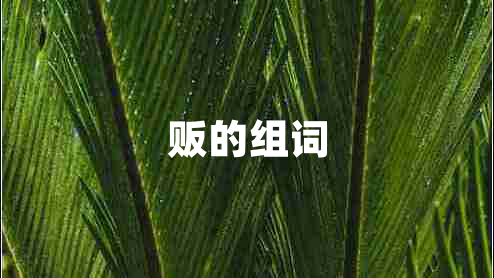 販的組詞