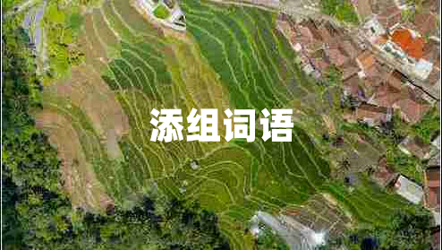 添組詞語(yǔ)