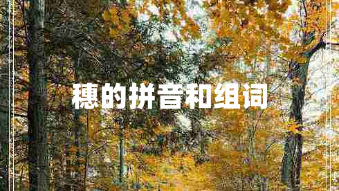 穗的拼音和組詞