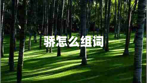 驕怎么組詞