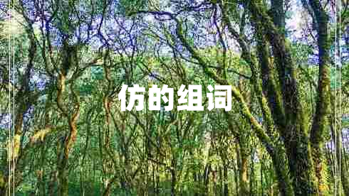 仿的組詞