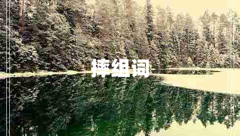 摔組詞