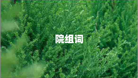 院組詞