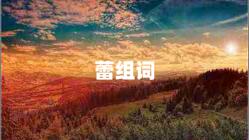 蕾組詞