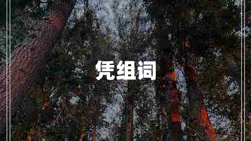 憑組詞
